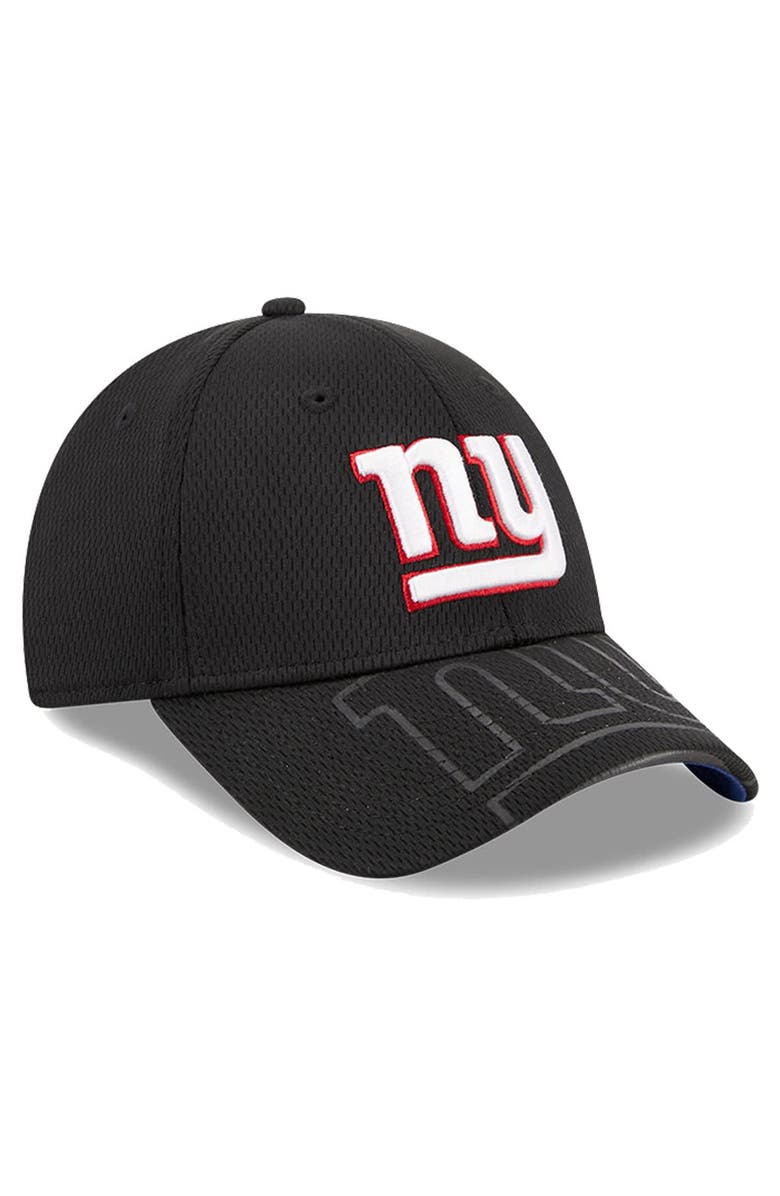 New Era Men's New Era Black New York Giants Top Visor 9FORTY Adjustable Hat, Alternate, color, 