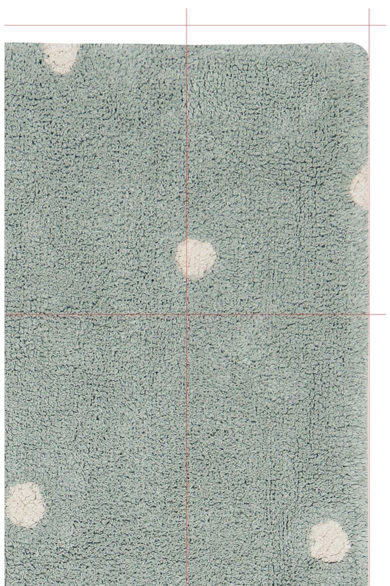 Mini Polka Dot Washable Cotton Blend Rug, Alternate, color, BLUE SAGE NATURAL