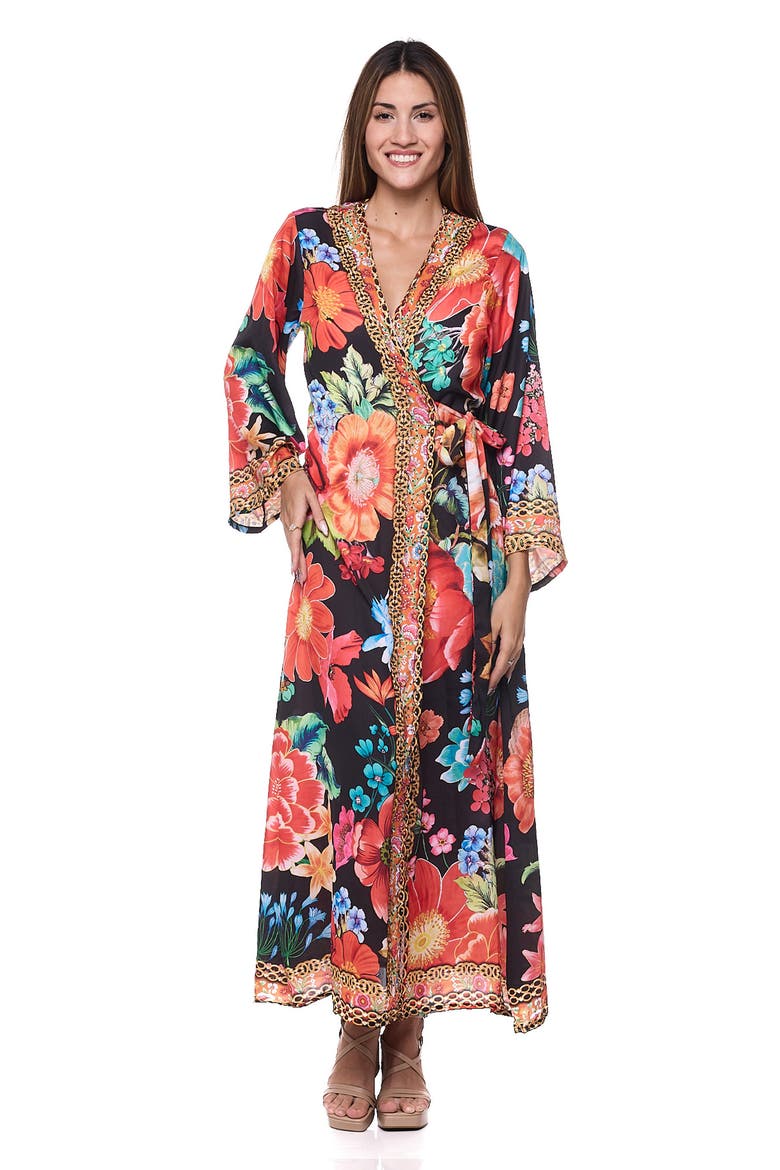 Belted Kimono, Alternate, color, BLACK