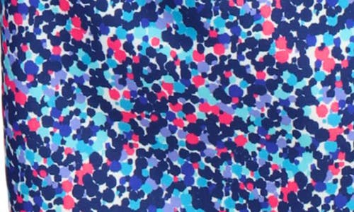 Tailorbyrd Paint Dot Print Swim Trunks In Navy