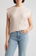 Wit & Wisdom Mixed Media Crinkle Jacquard Top
