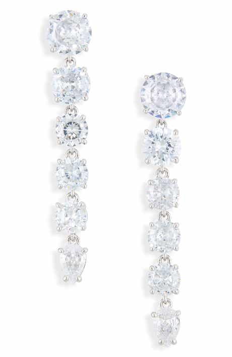 Jazmine Graduated Linear Drop Earrings