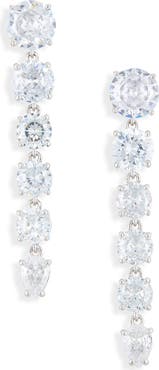 Nadri Jazmine Graduated Linear Drop Earrings