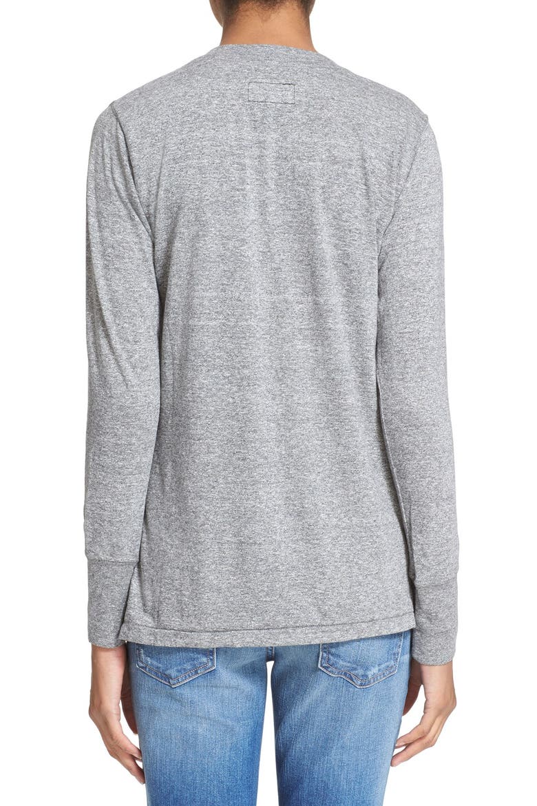 'The Slim' Henley Top, Alternate, color, HTR GREY