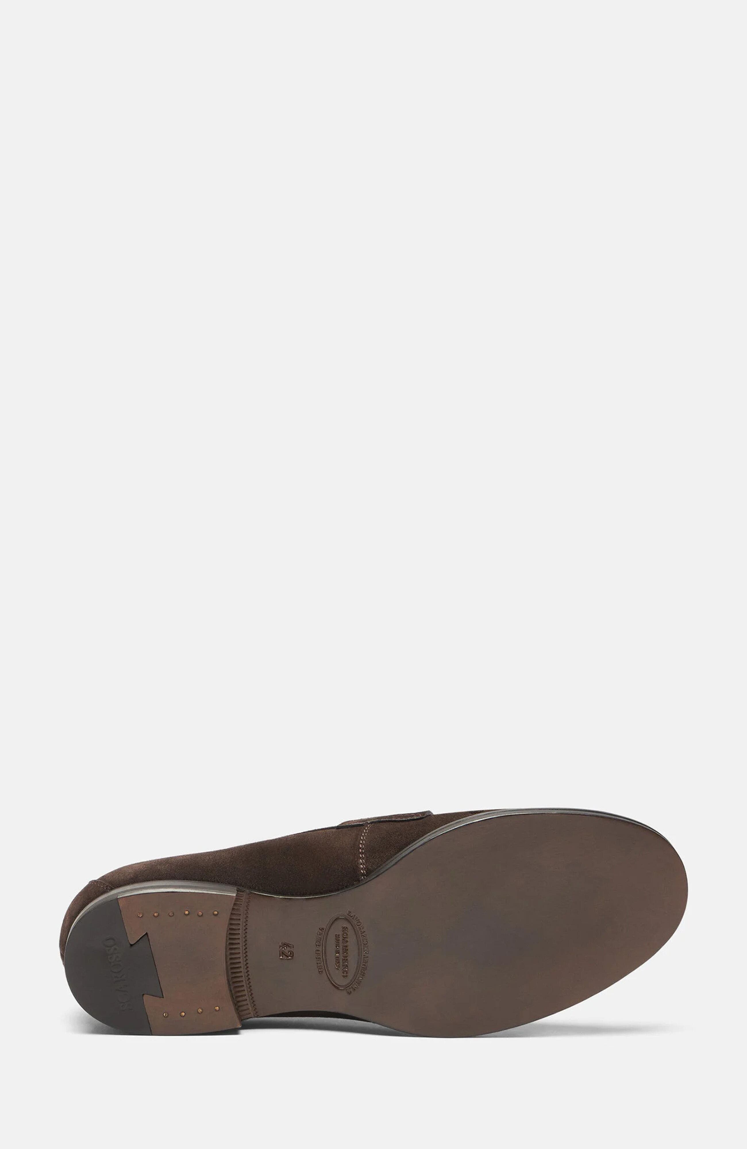 Fred Loafers, Alternate, color, Brown - Suede