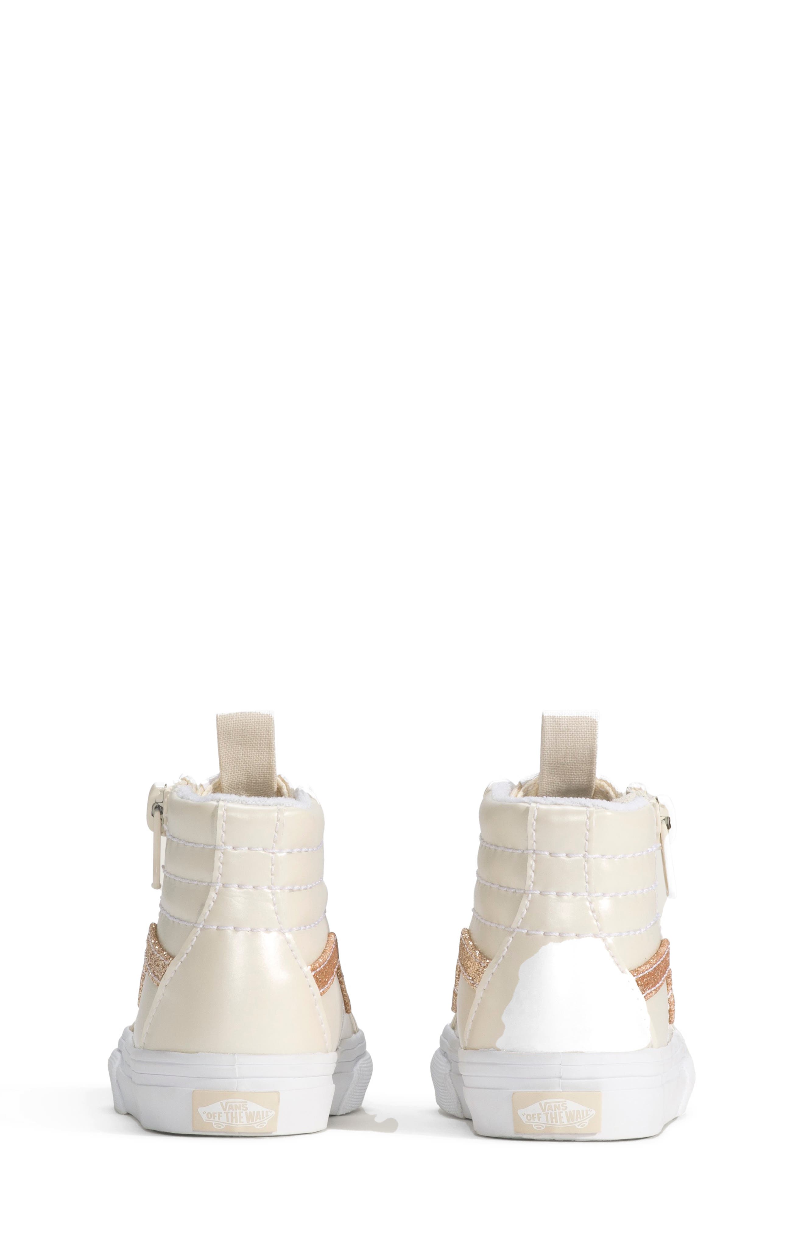 Vans Kids' Sk8-Hi Reissue Side Zip Sneaker, Alternate, color, Dazzled Turtledove