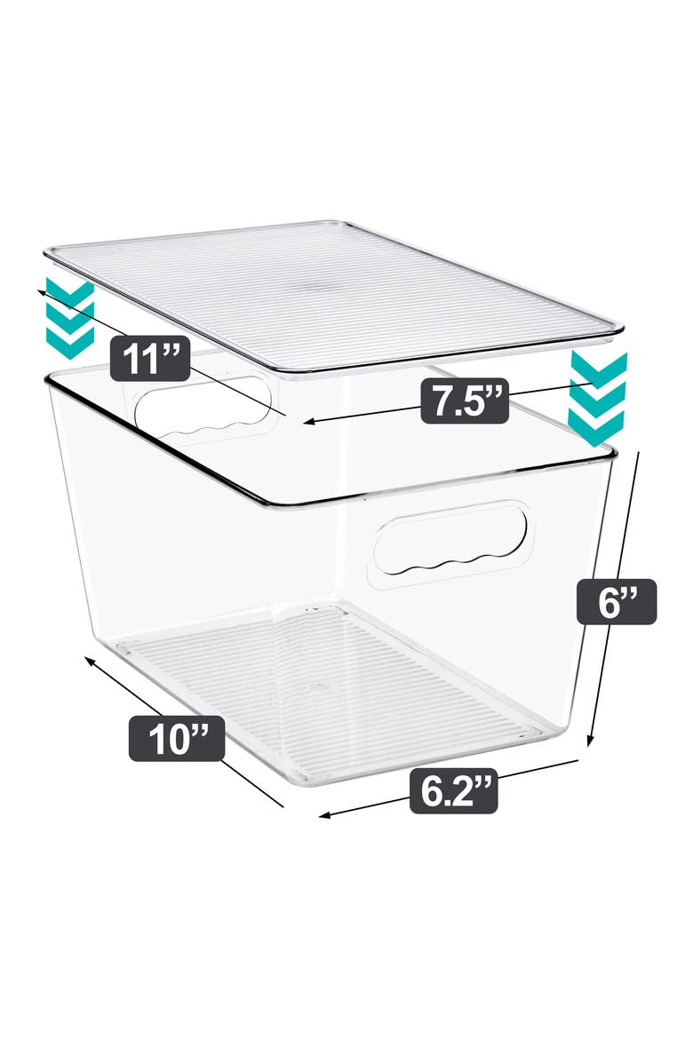 8-Pack Large Stackable Storage Bins, Alternate, color, NO COLOR