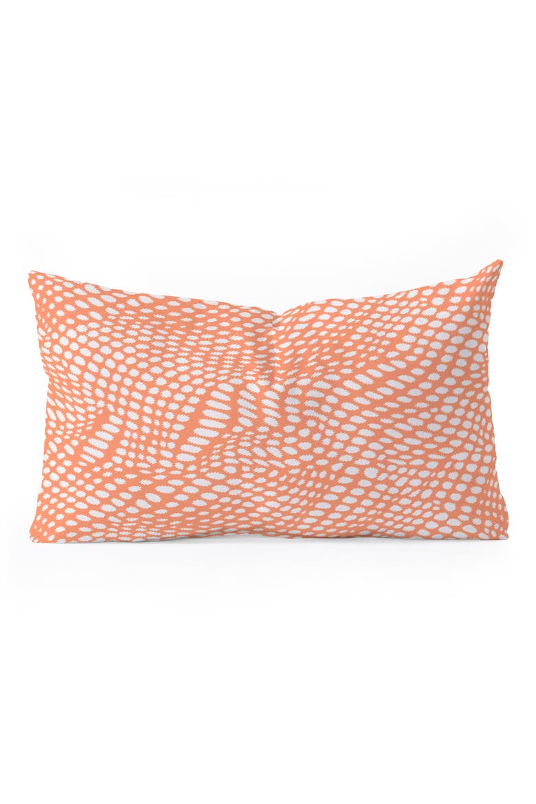 Wagner Campelo Dune Dots Lumbar Throw Pillow, Main, color, ORANGE