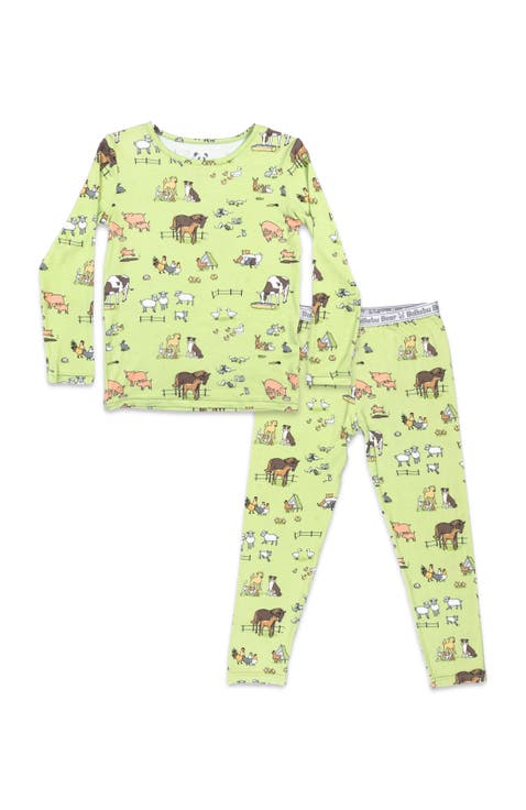 Kids' Farm Animals Set of 2 Piece Pajamas