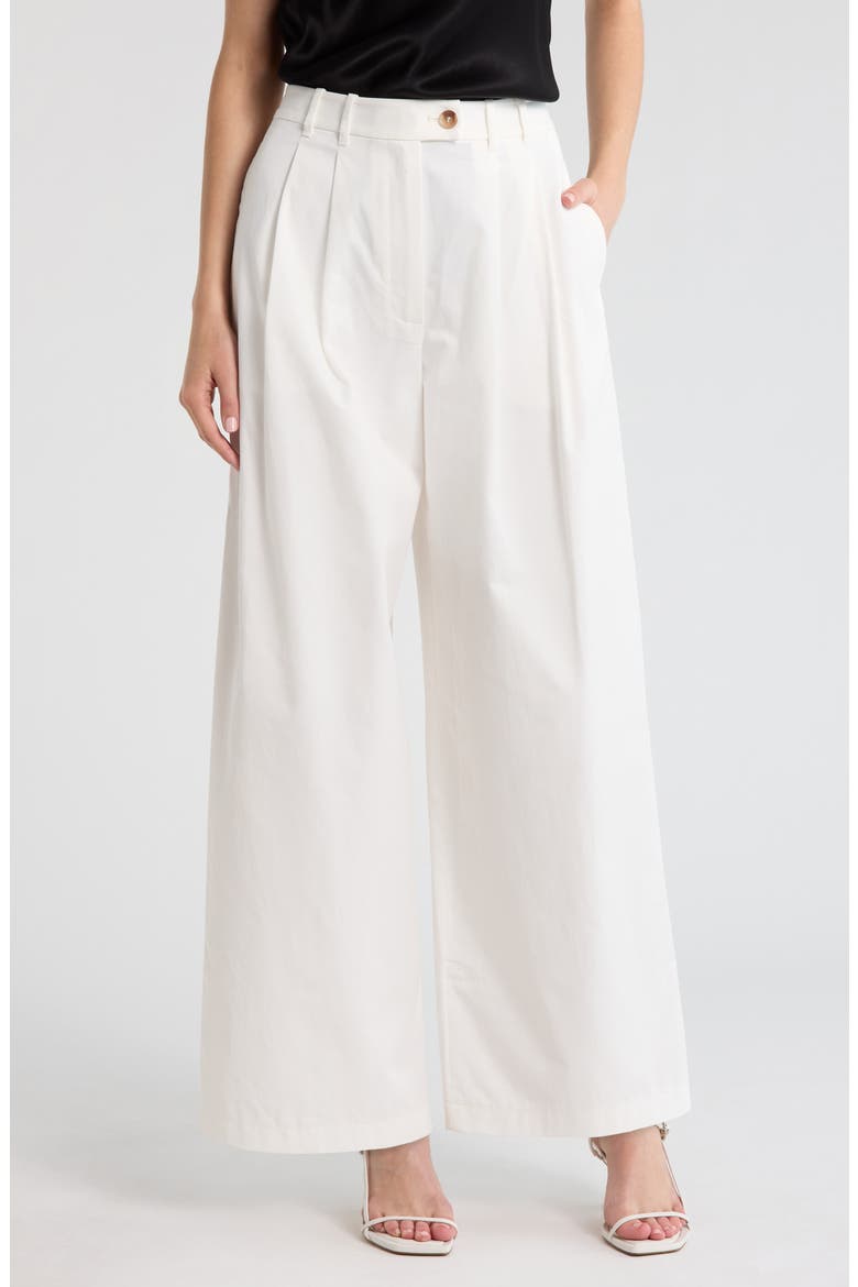 Lisa Wide Leg Cotton Pants, Main, color, SALT