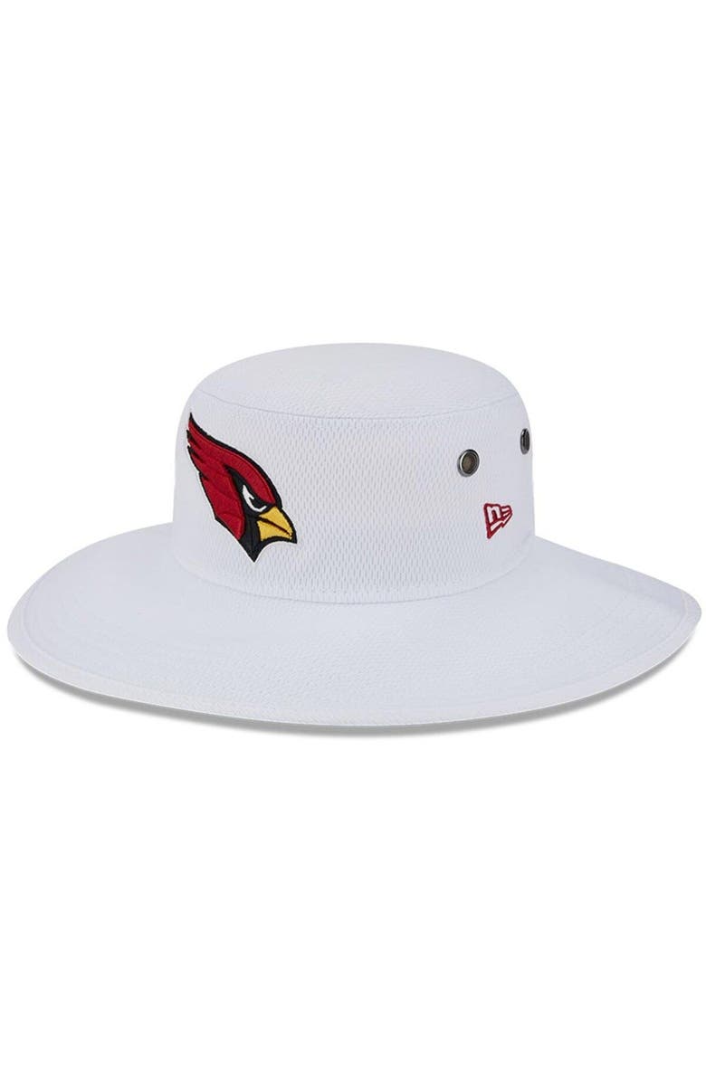 New Era Men's New Era White Arizona Cardinals 2023 NFL Training Camp Panama Bucket Hat, Main, color, White