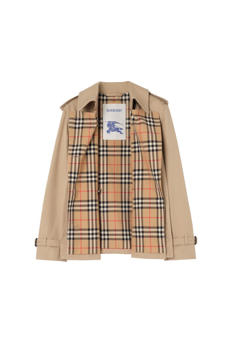 Garbardine Lakefield Trench Jacket, Alternate, color, Honey beige