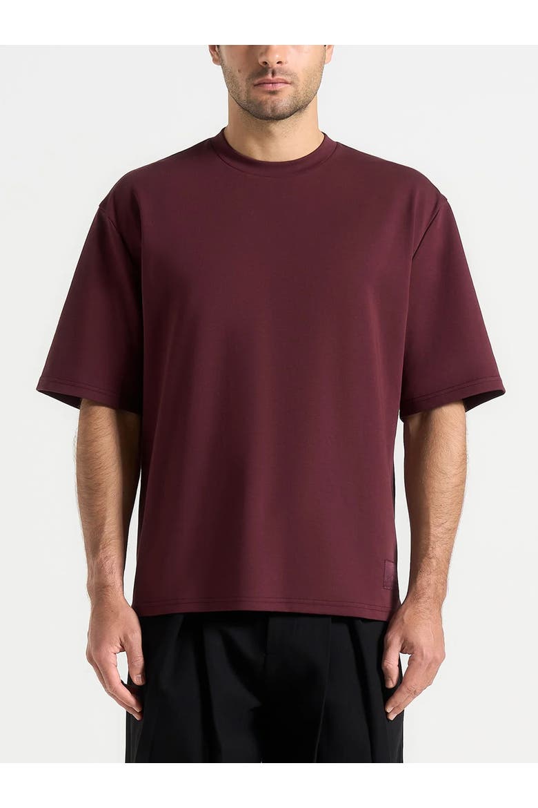 Relaxed Fit Cotton T-Shirt, Alternate, color, Wine Red