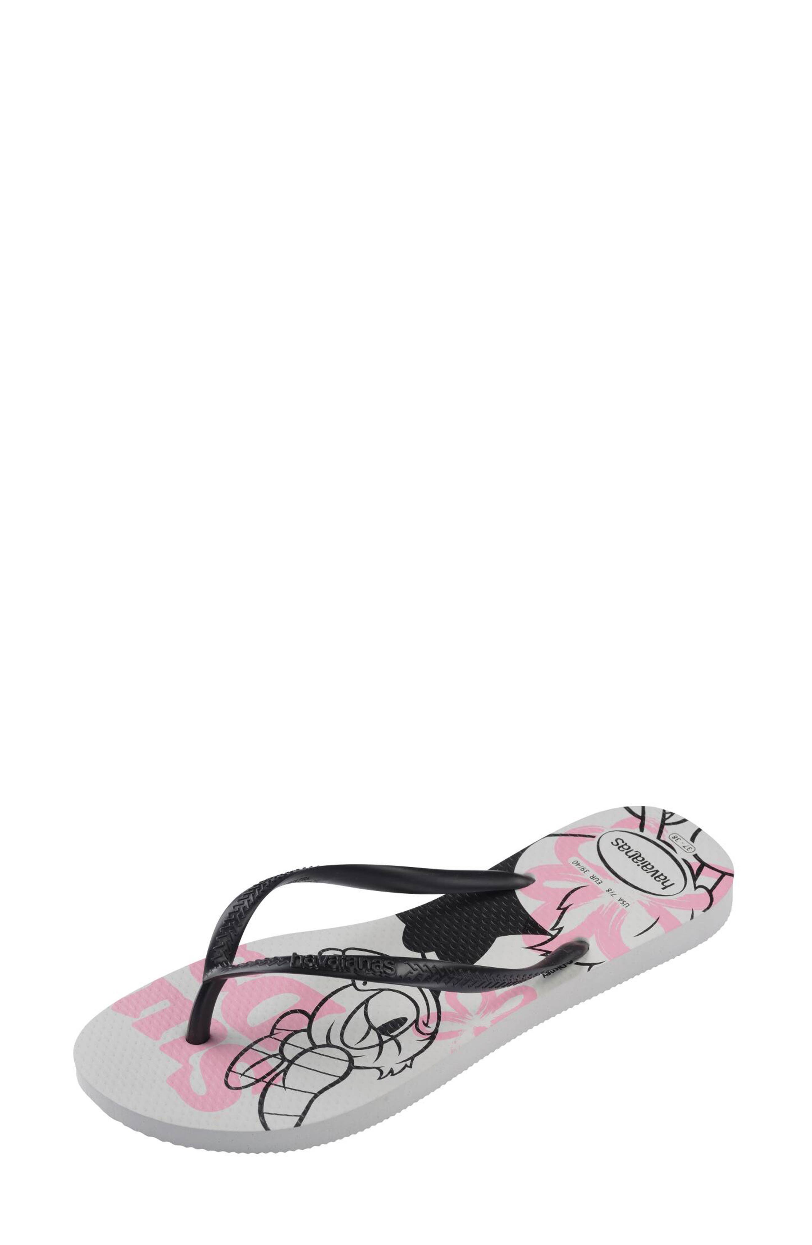 Havaianas x Disney Slim Flip Flop, Alternate, color, 