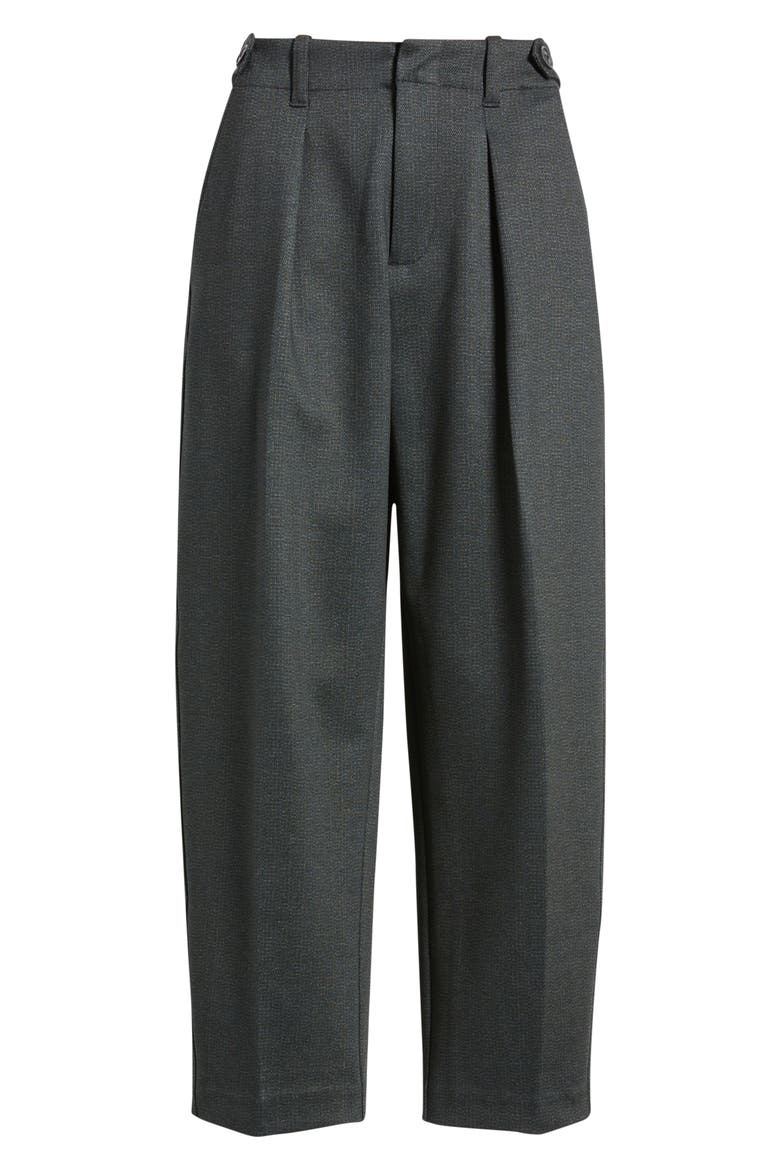 High Waist Ankle Trouser, Alternate, color, SMOKEY CHARCOAL HERRING
