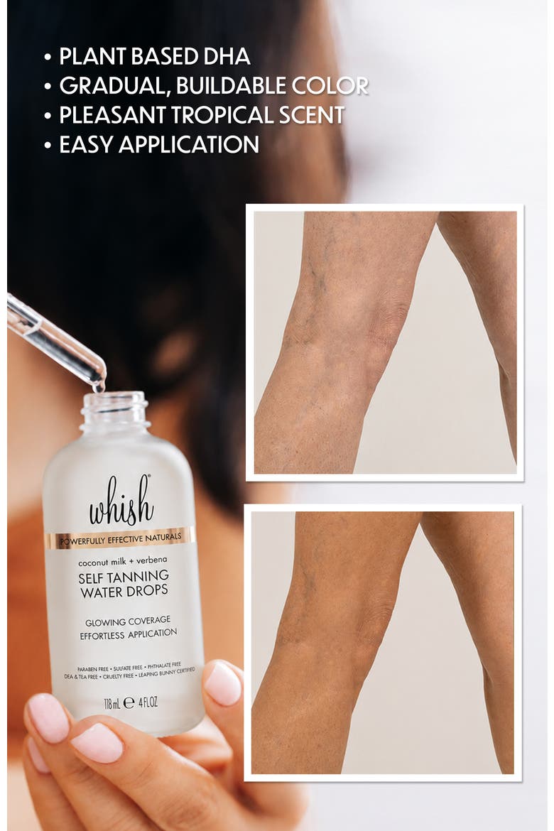 Tanning Water Drops, Alternate, color, Coconut Milk + Verbena