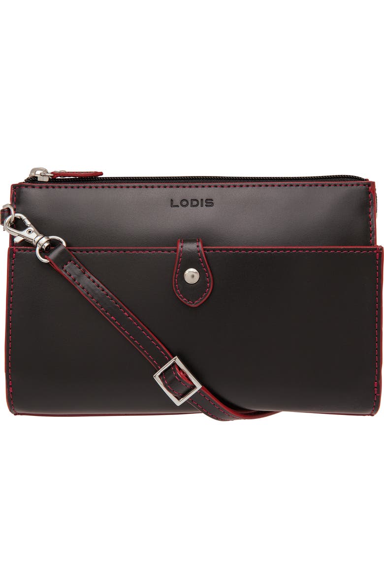 LODIS Los Angeles Audrey Under Lock & Key Vicky Convertible Leather Crossbody Bag, Main, color,