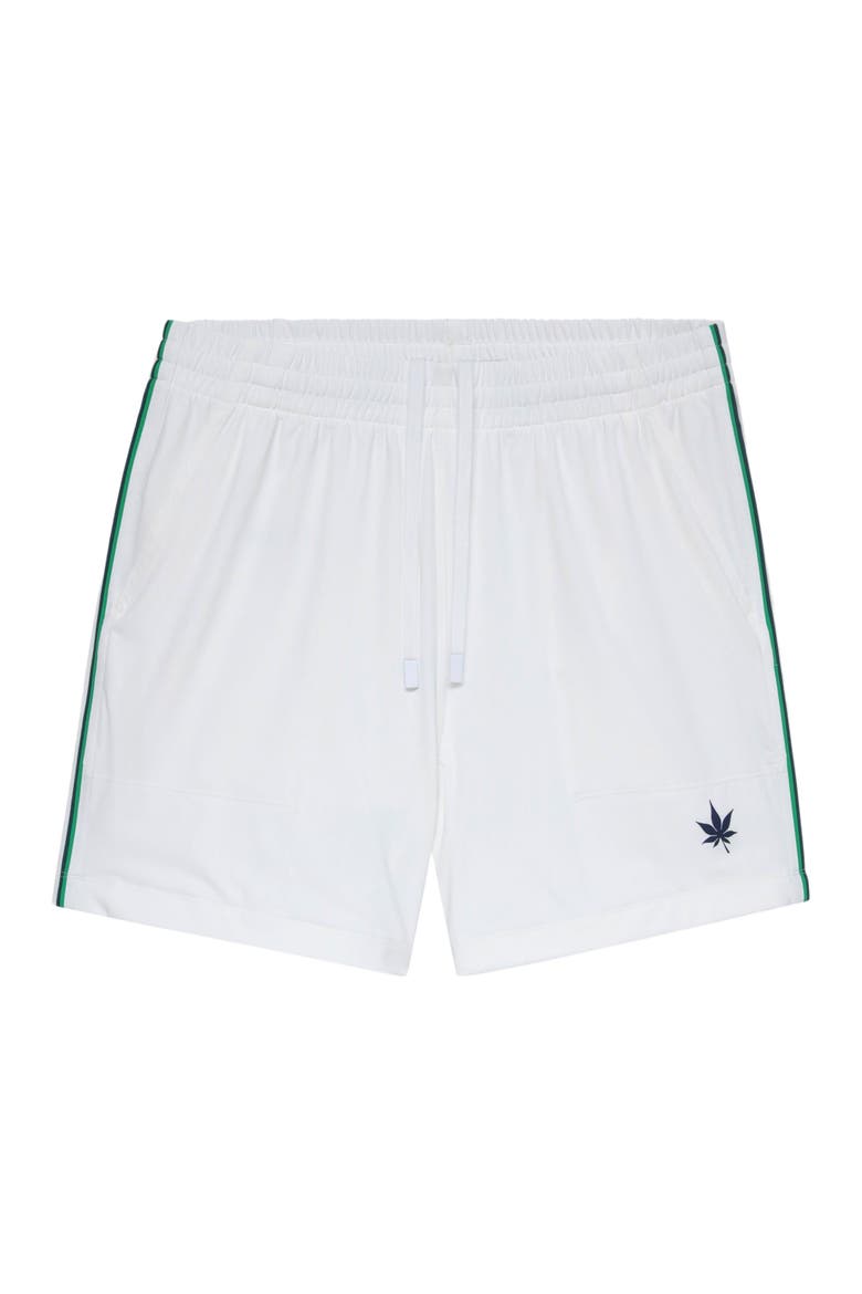 5" Tipped Peak Performance Short, Main, color, White Green Navy