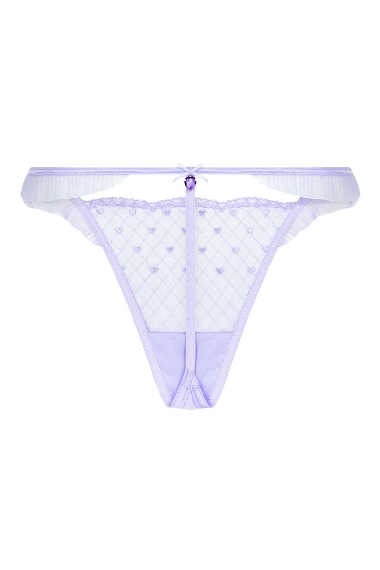 Cordelie High Leg G-String, Alternate, color, BABY LAVENDER
