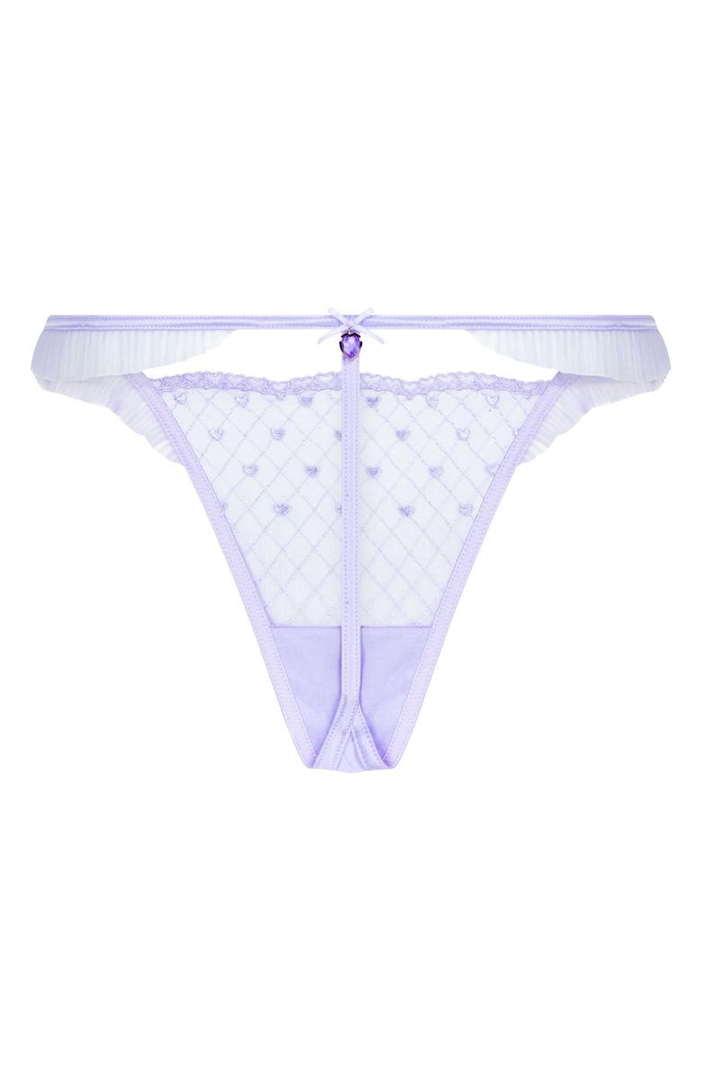 Hunkemöller Cordelie High Leg G-String, Alternate, color, Baby Lavender