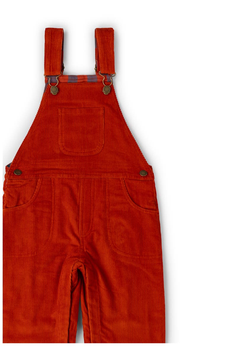 Kids' Corduroy Overalls, Alternate, color, RED