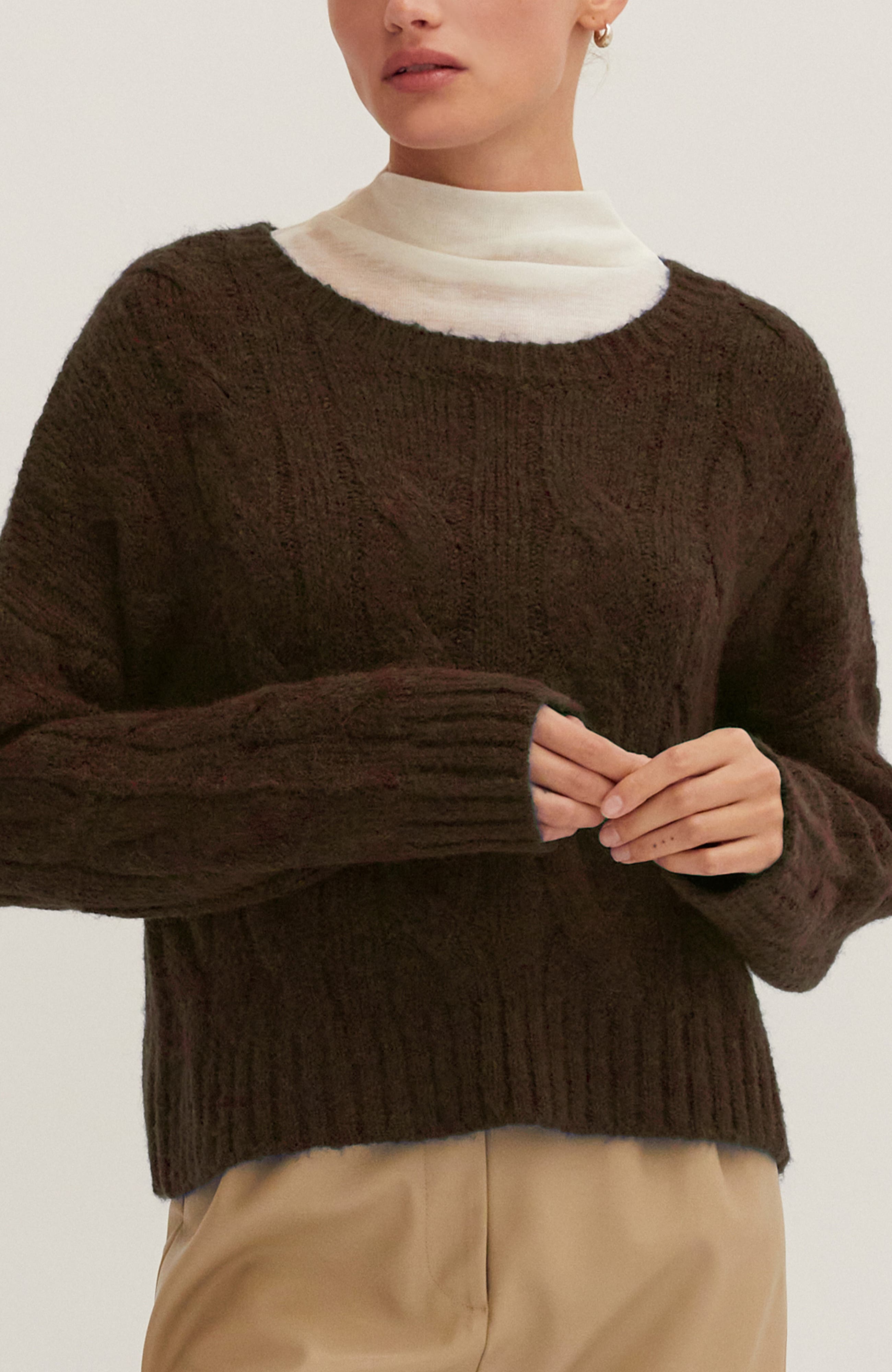 Cable Knit Sweater - image 3