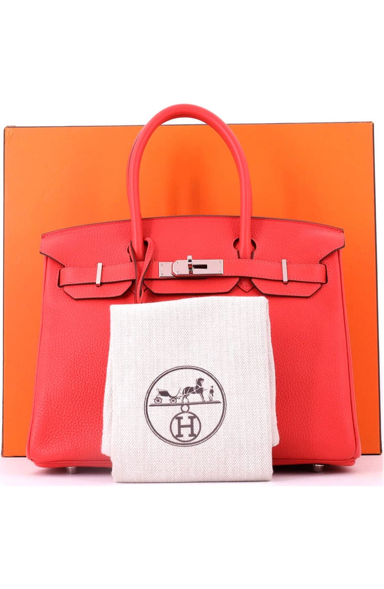 Pre-Owned Hermes Birkin Handbag Red Togo with Palladium Hardware 30, Alternate, color, Rouge Pivoine