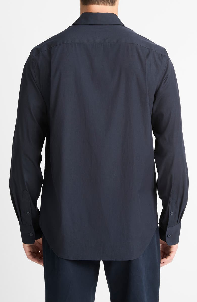 Vince Stretch Cotton Blend Button-Up Shirt, Alternate, color, Coastal