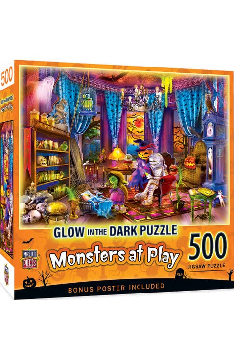 Monsters at Play 500 Piece Glow Puzzle