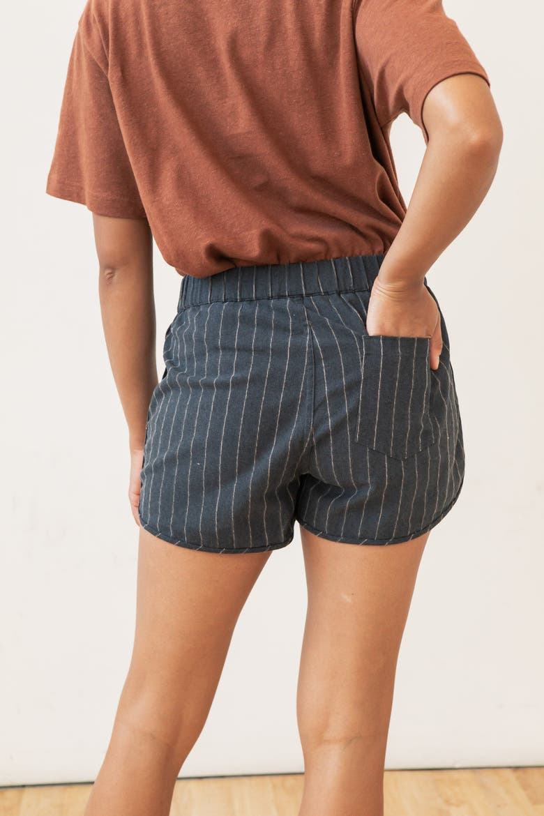 Luca Track Short, Alternate, color, Charcoal Stripe
