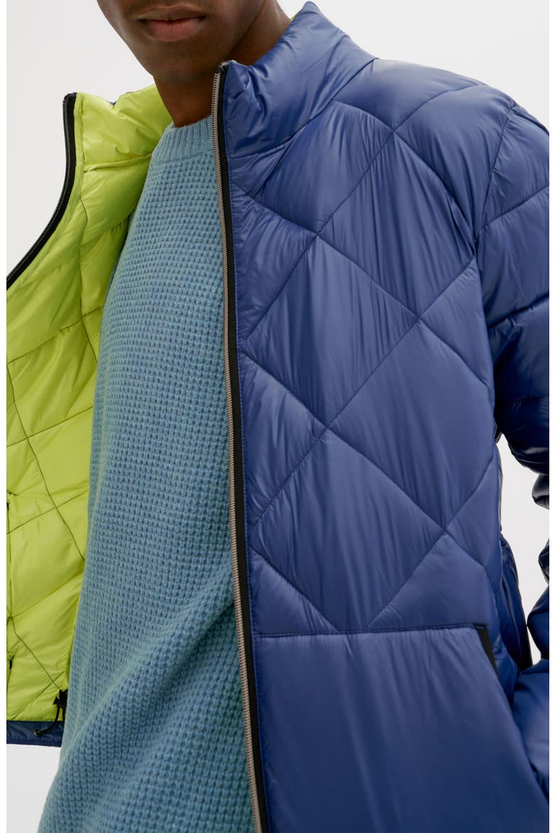Water Resistant Quilted Puffer Jacket, Alternate, color, NAVY