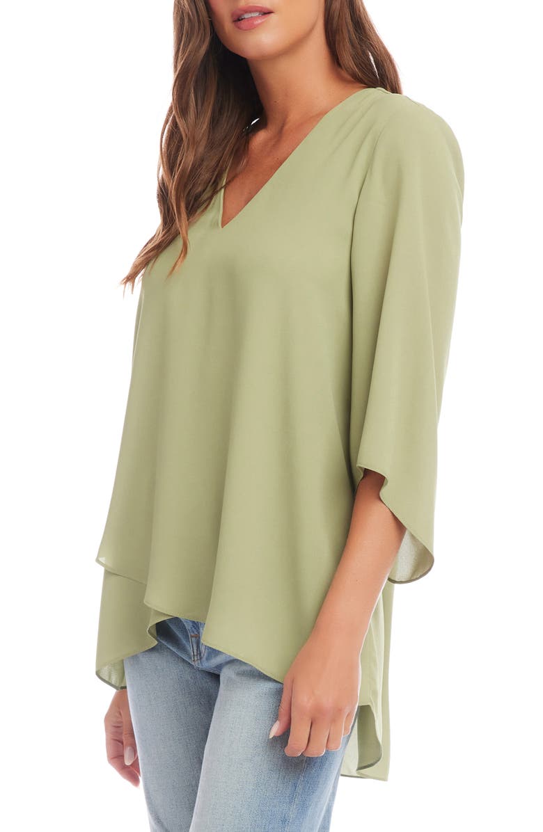 Crossover Hem Asymmetric Top