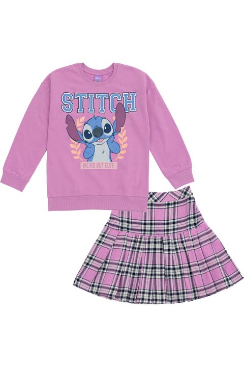 Lilo & Stitch 2-Piece Sweatshirt and Pleated Skirt Set