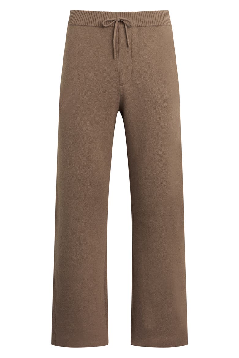 Cotton & Cashmere Double Knit Kick Flare Pants, Alternate, color, TAUPE