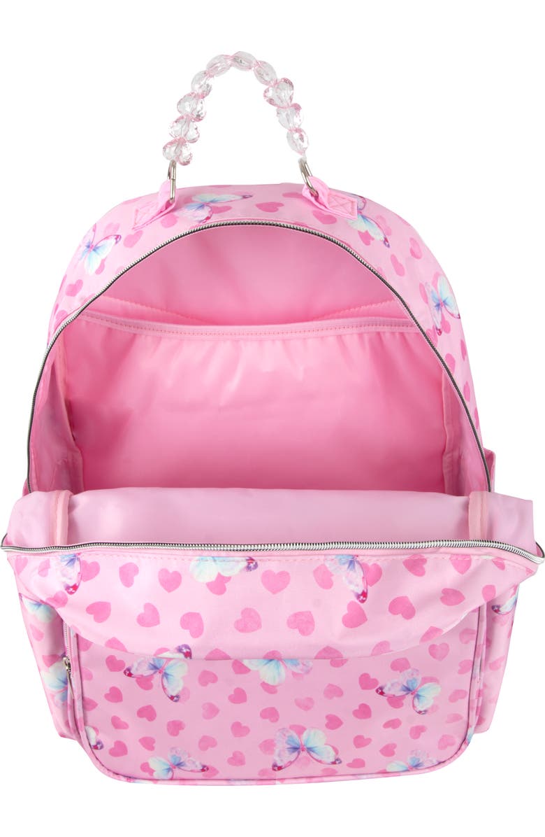 Jessica Simpson Kids' Embellished Handle Backpack, Alternate, color, Pink