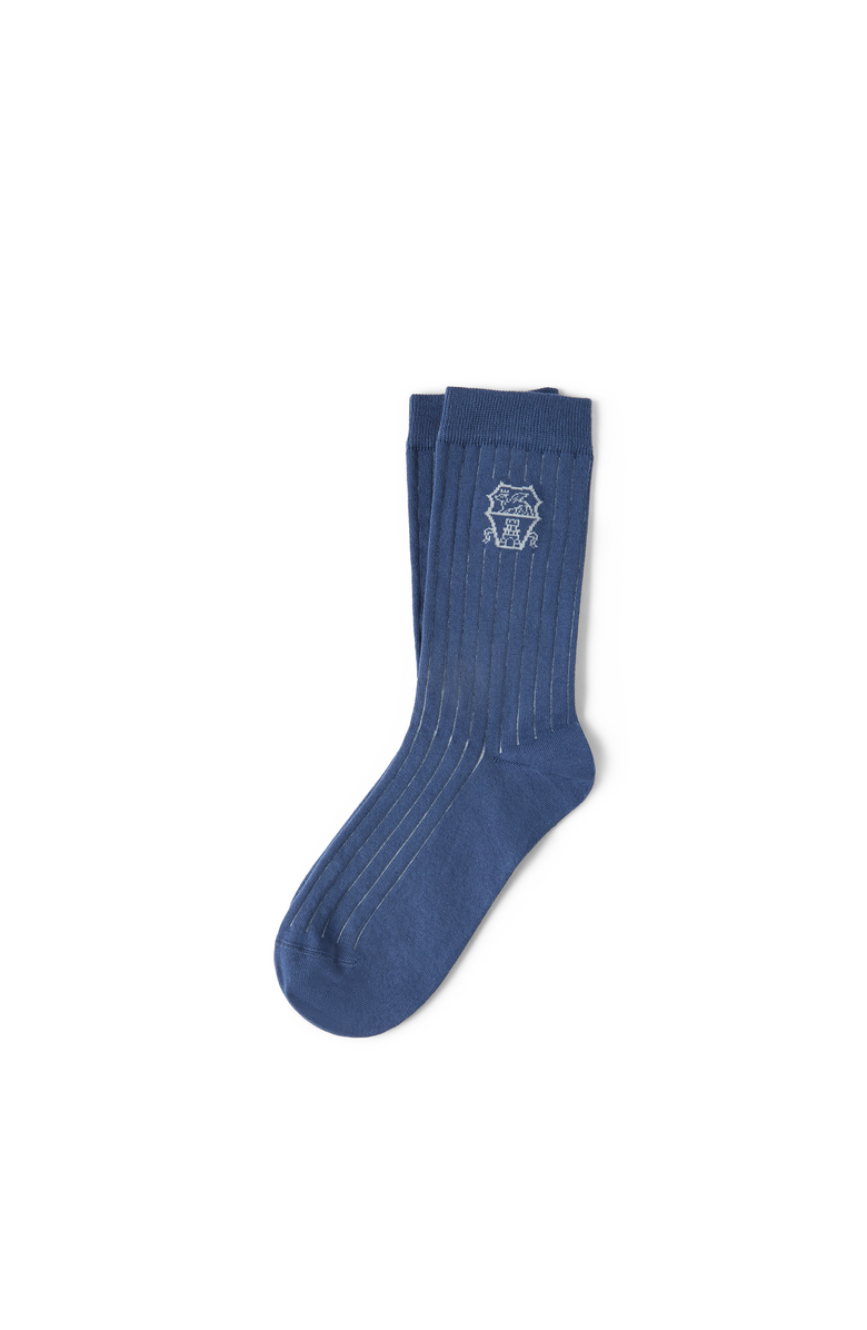 Brunello Cucinelli Cotton socks, Main, color, Denim