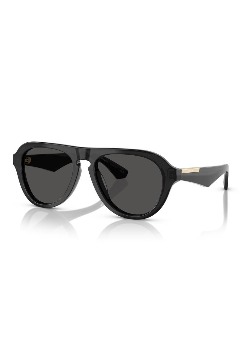 55mm Pilot Sunglasses, Alternate, color, GREY