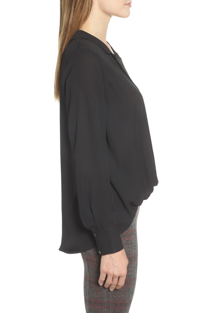GIBSONLOOK Gibson Surplice Drape Front Blouse, Alternate, color, 