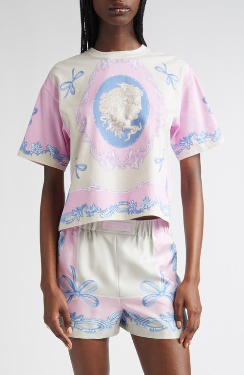 Versace Medusa Cameo Crop Graphic T-shirt