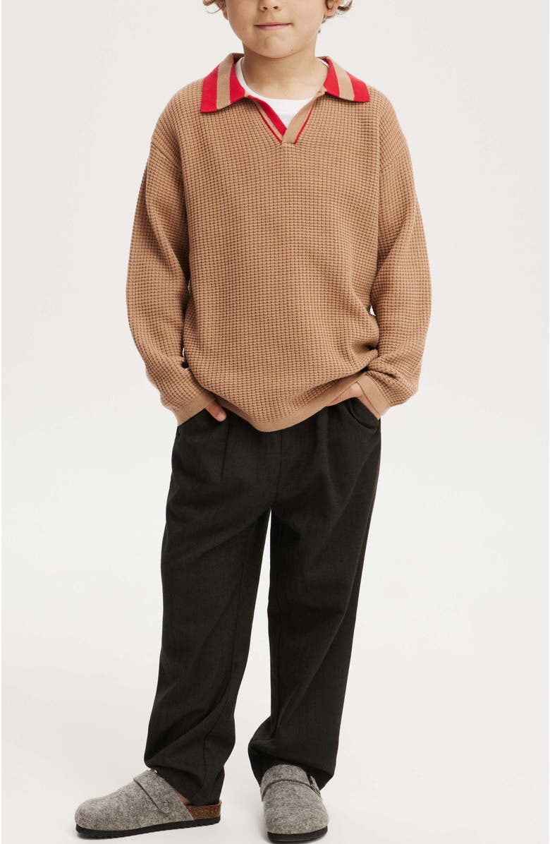 Cotton On Kids Kid's Preston Long Sleeve Knit Polo, Alternate, color, 