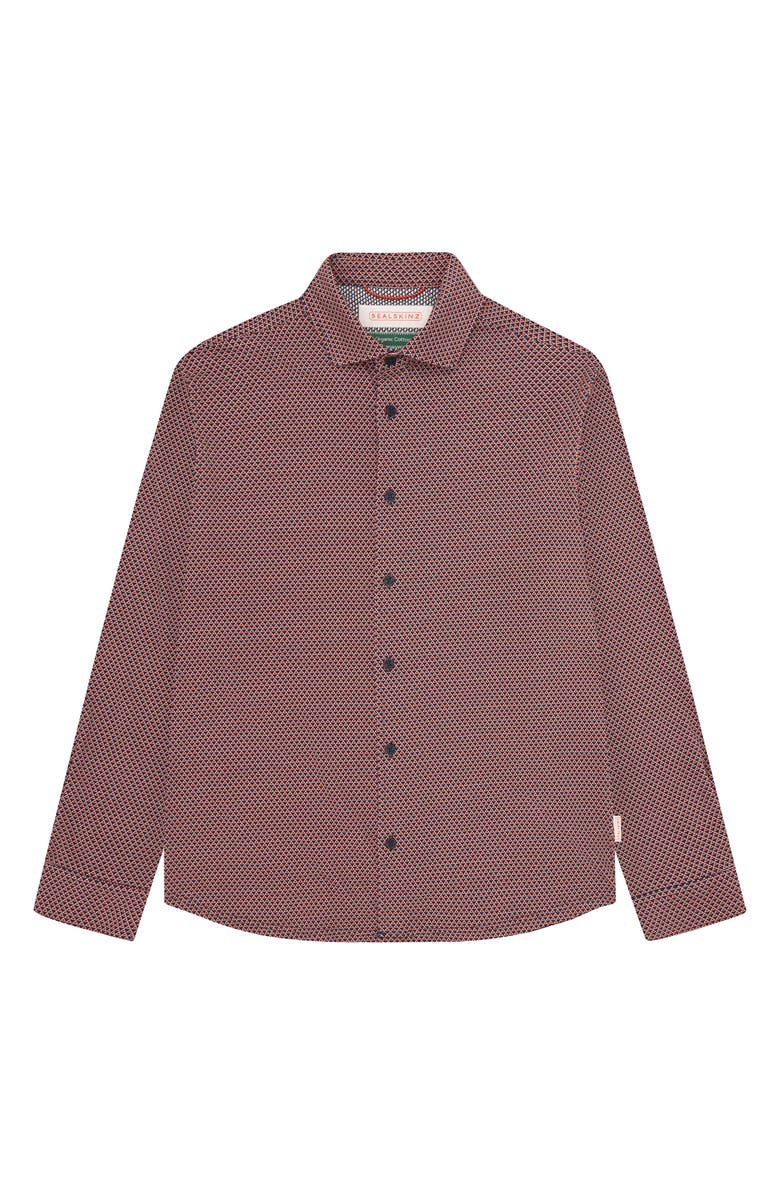 Sealskinz Deopham Stretch Organic Cotton Button-Up Shirt, Alternate, color,