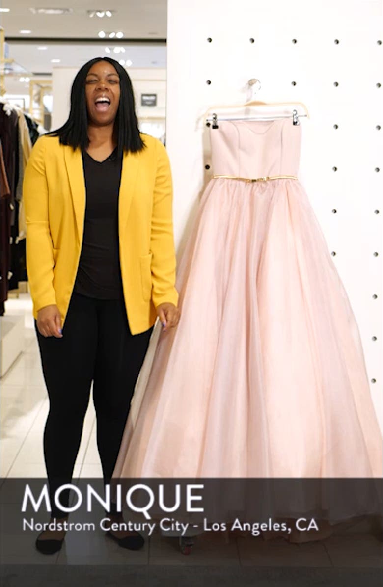Strapless Belted Ballgown, sales video thumbnail