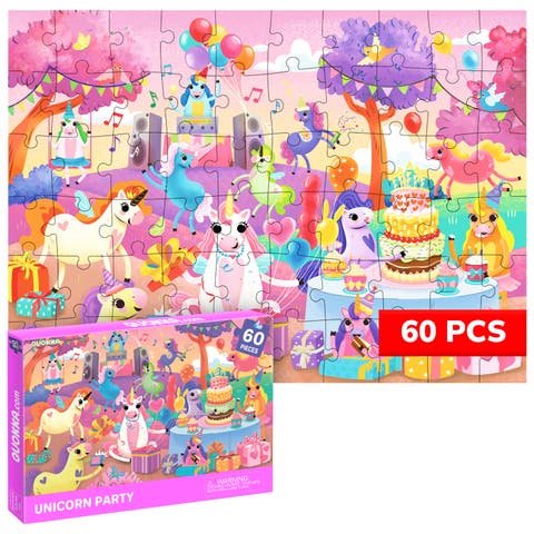 60-Piece Jigsaw Puzzle for Kids - Animal and Fantasy
