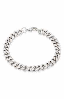 INVICTA Mens' 8.5mm Curb Chain Link Bracelet