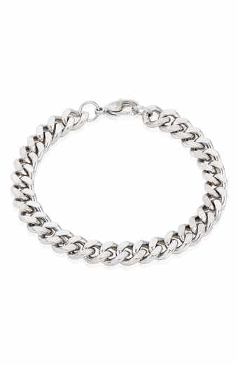 INVICTA Mens' 8.5mm Curb Chain Link Bracelet