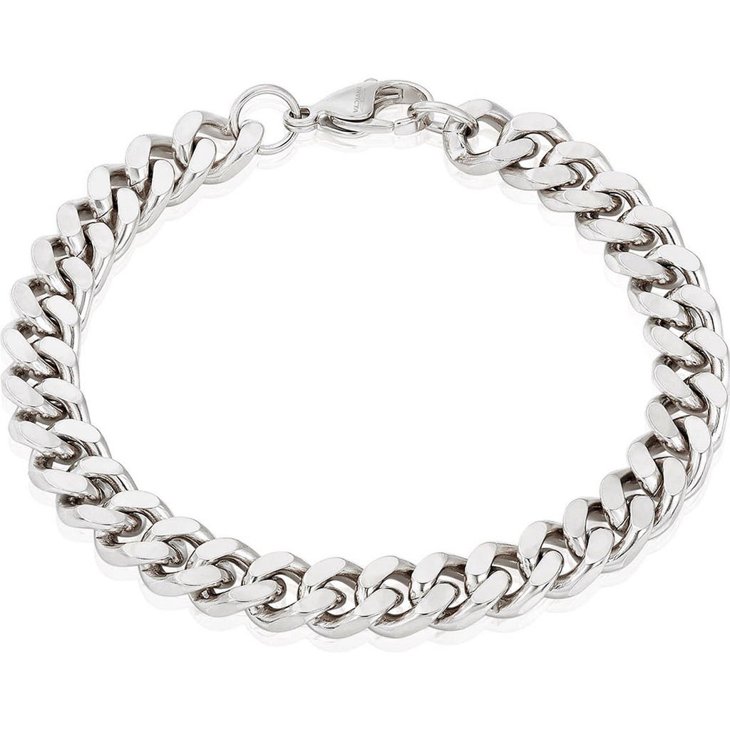 West Coast Jewelry Mens' 8.5mm Curb Chain Link Bracelet In Silver