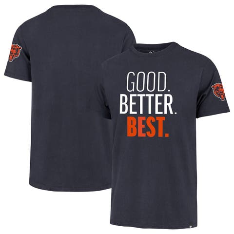 Men's '47  Navy Chicago Bears Good. Better. Best. Franklin T-Shirt