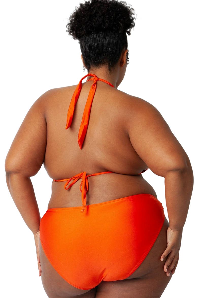 Bianca Bikini Swimsuit Top, Alternate, color, Tangerine