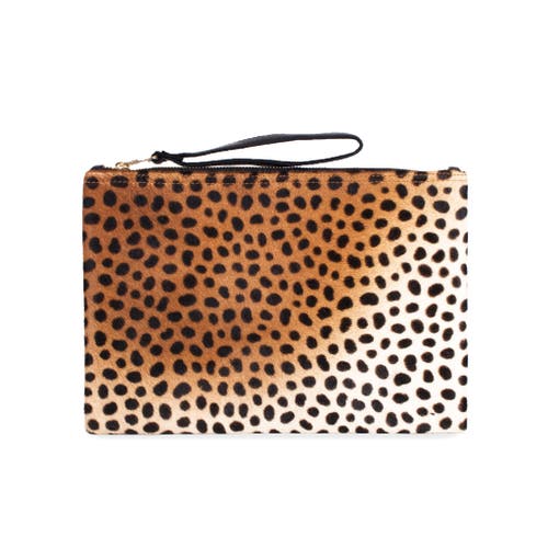 The Artisan & Company Leopard Leather-flat Wallet Clutch