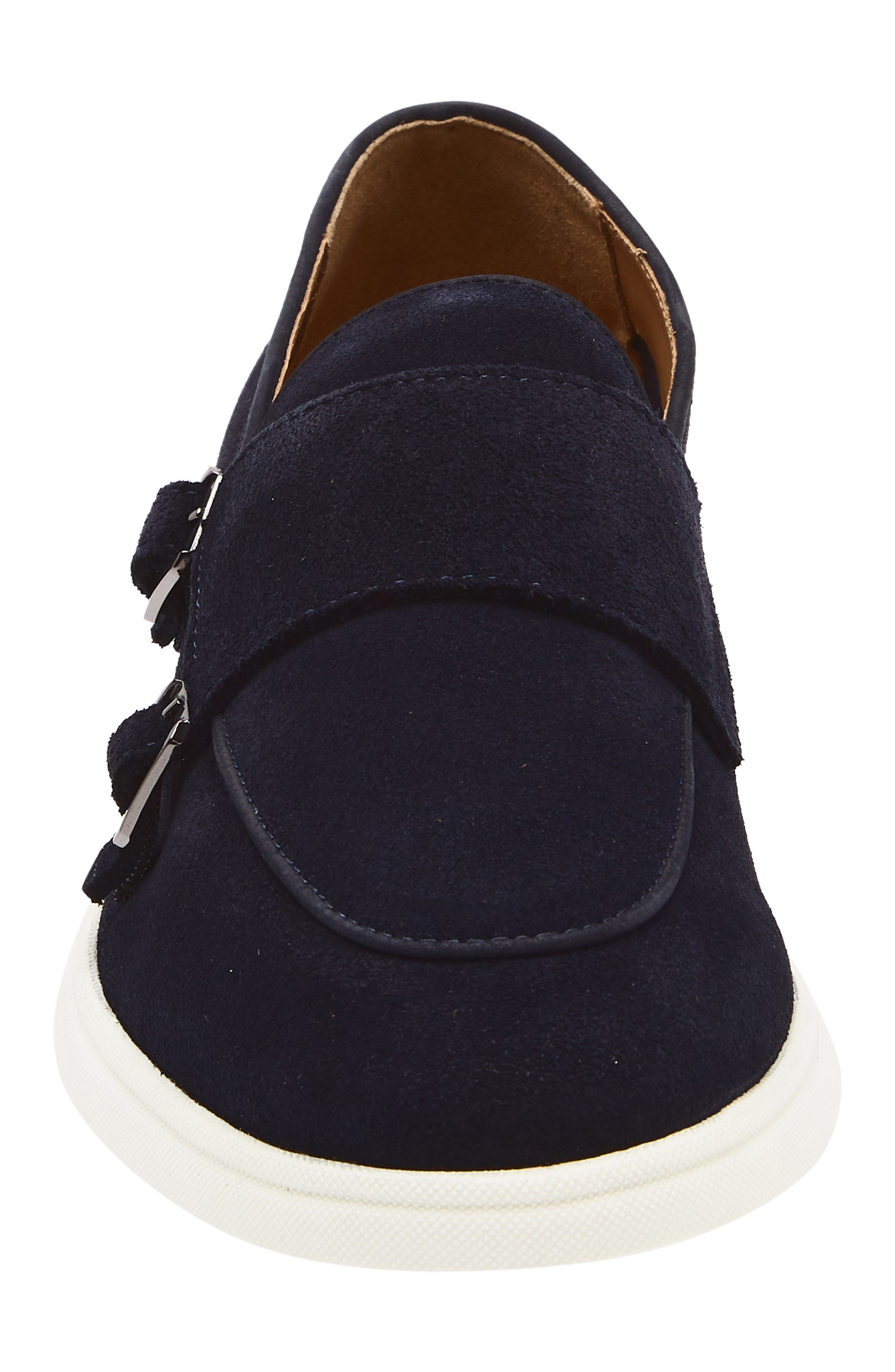 BOSS Sienne Double Monk Loafer, Alternate, color, Dark Blue